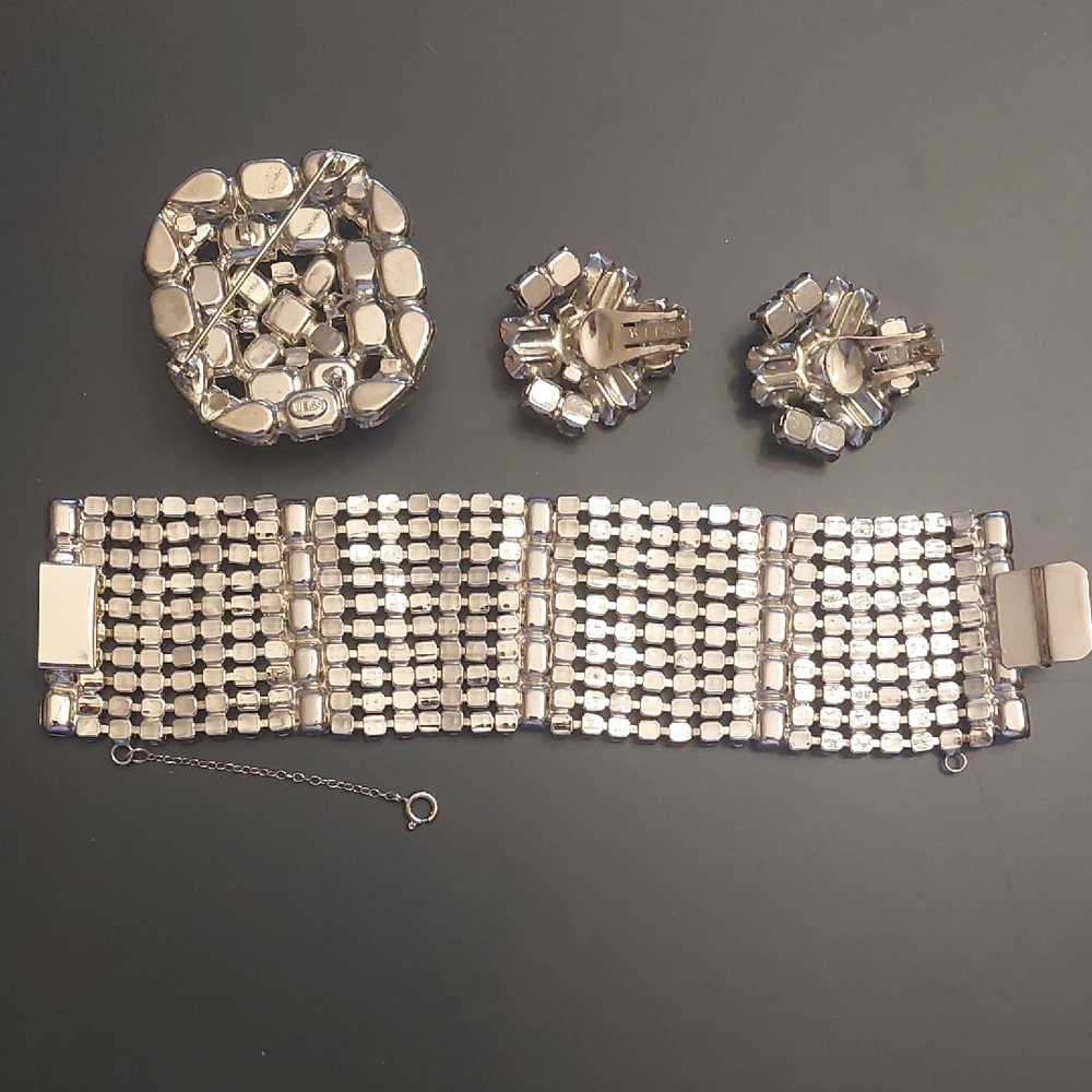 Albert Weiss Silver Bracelet and Earring Set - Picture 2 of 6